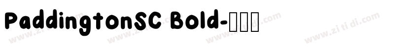 PaddingtonSC Bold字体转换
